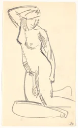 Model klęczący