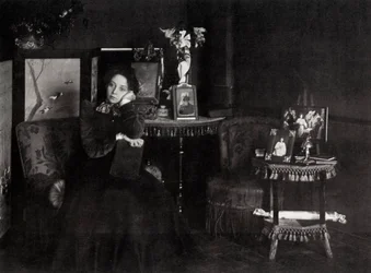 Vera Fiodorovna Komissarzhevskaya, rosyjska aktorka, ok. 1900