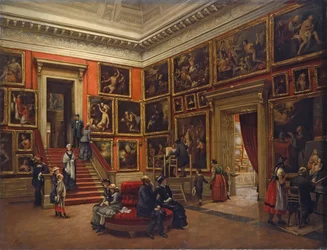 W galerii drezdeńskiej, 1881.