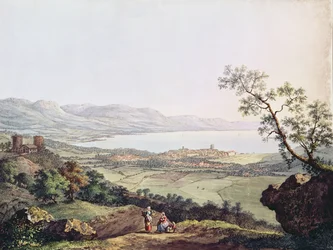 Widok Genewy z Saconex w Savoy