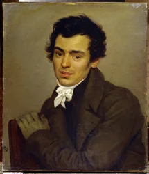Portret architekta Konstantina Thona (Portret architekta Konstantina Thona) - Obraz Karla Pavlovicha Briullova (Brioullov) (1799-1852), olej na płótnie