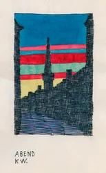 Wieczór, ok. 1921 (akwarela)