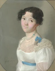 Portret hrabiny Agrafeny Juriewny Oboleńskiej 1789-1829, z domu Neledinskaya-Meletskaya, 1812