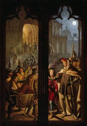 Krzyżacy jako sanitariusze w Jerozolimie, 1824.