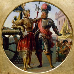 Cesarz Maksymilian I i Georg von Frunsberg, 1868