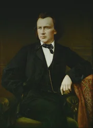 Johannes Brahms (olej na płótnie)