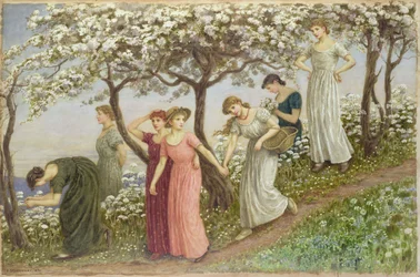 Przez białe kwiaty, 1891 (wc)