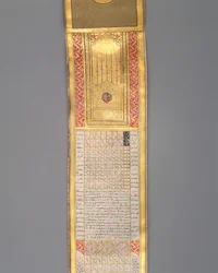 Kalendarz-Almanach w formie zwoju, datowany na 1224 r. n.e. 1810.