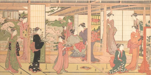 Otwarcie rezydencji na ogród, ca. 1786.