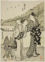 Staw Shinobazu, z serii „Osiem widoków Edo (Koto hakkei)”