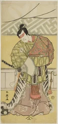 Aktor Sakata Hangorô III jako Takechi Mitsuhide w "Muromacho Chronicle in Kana Script" ("Kanagaki Muromachi bundan")