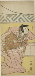 Aktor Sawamura Sôjûrô III jako Oda Kazusanosuke Harunaga w "Muromacho Chronicle in Kana Script" ("Kanagaki Muromachi bundan")