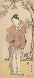 Niezidentyfikowany aktor jako smutna osoba z gołymi nogami i stopami, ca. 1793.