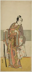 Aktor Ichikawa Monnosuke II w niezidentyfikowanej roli