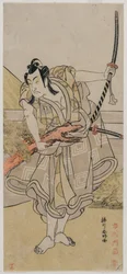Ichikawa Monnosuke II jako Soga no Gorō