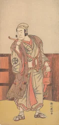 Pierwszy Nakamura Nakazo w roli Shimada no Hachizo, 4 miesiąc, 1783.