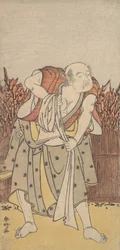 Drugi Nakamura Sukegoro jako starzec, ca. 1788.