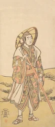 Trzeci Sawamura Sojuro jako pielgrzym do Sanktuarium Kannon, ca. 1784-88.