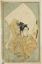 Aktor Sawamura Tanosuke I, z „Księgi obrazkowej fanów sceny (Ehon butai ogi)”