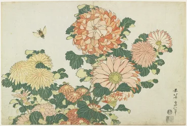 Chryzantemy i bąk, ok. 1832