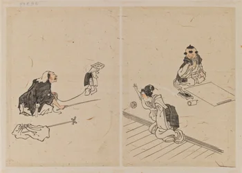 Rysunki (tusz i pranie na papierze)