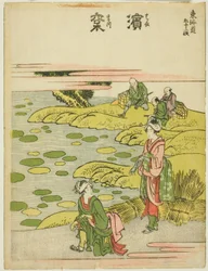 Hamamatsu, z serii „Pięćdziesiąt trzy stacje Tokaido (Tokaido gojusan tsugi)”