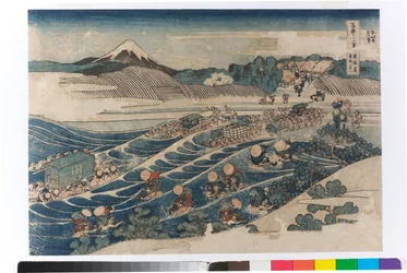 Góra Fuji z Kanaya na trasie Tokaido