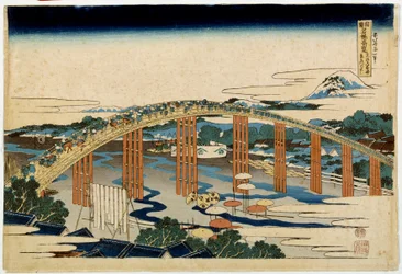 Okazaki Yahagi B Ri d Geo Ver Urban. Japonia sen p Hayashi t Hokusai (1760-1894)