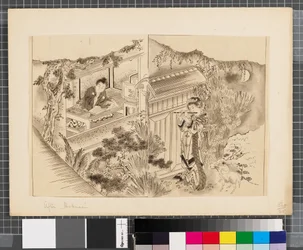 Sceny z wojny między Japonią a Koreą, koniec XVIII - pierwsza połowa XIX wieku (tusz i płótno na papierze)