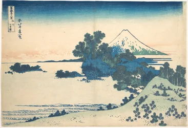 Shichirigahama w prowincji Sagami (Sōshū Shichirigahama), z cyklu „Trzydzieści sześć widoków góry Fuji” (Fugaku sanjūrokkei)