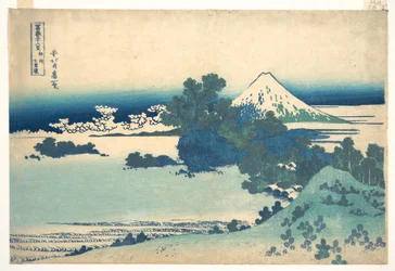 Shichirigahama w prowincji Sagami (Sōshū Shichirigahama), z cyklu „Trzydzieści sześć widoków góry Fuji” (Fugaku sanjūrokkei)