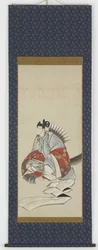 Six Immortals of Poetry: Ariwara no Narihara, ok. 1806-08 (tusz i kolor na papierze)