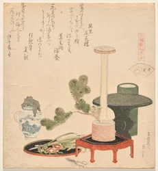 Kwiatowe muszle z serii Genroku Poem-Shell Matching Game