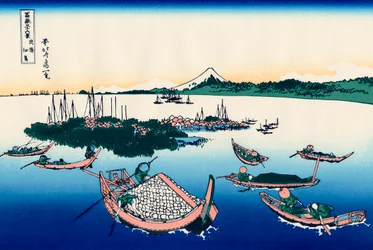 Wyspa Tsukuda w prowincji Musashi, 1830-1833.