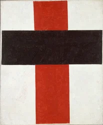 Hieratyczny krzyż suprematystyczny Kazimierza Sewerynowicza Malewicza (1878-1935)