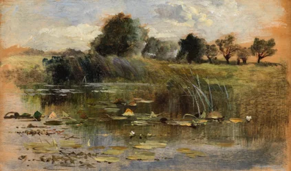 Backwater (olej na panelu)