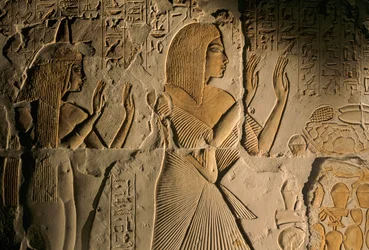 Egipt; Amarna; mm6741; archeologia; 18. dynastia; grobowiec Majów, Sakkara, Sakkara, Nowe Państwo, 2001 (zdjęcie)