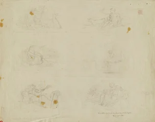 (Rotunda Kapitolu Stanu Iowa) (studium dla Six Lunettes)