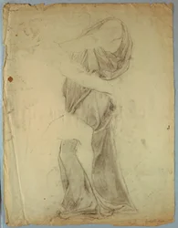 Studium draperii do „Jacob Wrestling with the Angel”