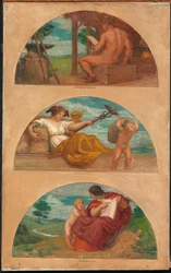 Postęp cywilizacji: kuźnia, handel i edukacja..., 1905-1906.