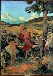 „Fete Champetre lub Triumph of Bacchus” (Festiwal Country) Malarstwo Ker-Xaviera (Ker Xavier) Roussel (1867-1944) 1911-1913 Nabis Sankt Petersburg, Ermitaż