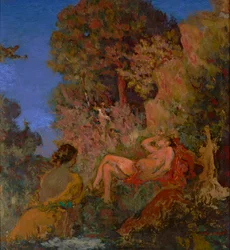 Śpiąca Diana 1924 (olej na płótnie)