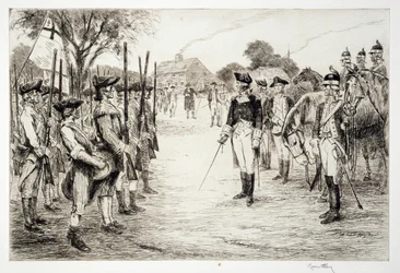 George Washington i jego oddziały