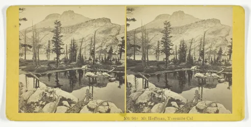 Mt Hoffman, Yosemite, Cal., 185575. Twórcy: Kilburn Brothers, BW Kilburn.