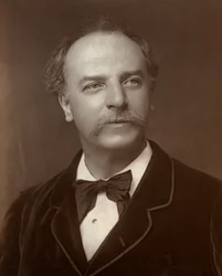 Pan Charles Santley, brytyjski śpiewak operowy, 1888 r.