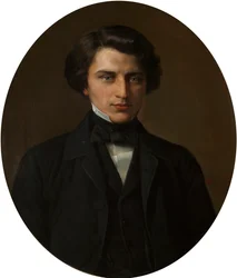 Portret poety Władimira Zhemchuzhnikova, 1830-1884, 1854.