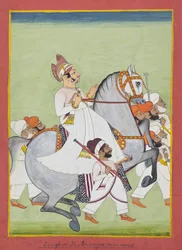 Portret konny Singhjiego Motirama Ji, 1802/58