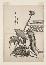 Shoujyou (kolorowy drzeworyt)
