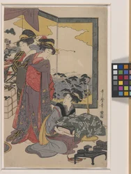 Festiwal Ebisu (drzeworyt kolorowy)