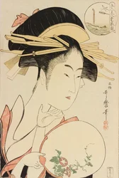 Kisegawa z Matsubaya, z cyklu Porównywanie uroków pięciu piękności, ok. 1900. 1795.